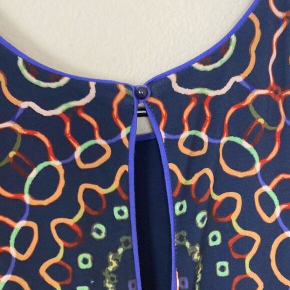 Analili Original Sample Sleeveless Geometric Midi‎ Dress Size XS - Picture 4 of 12